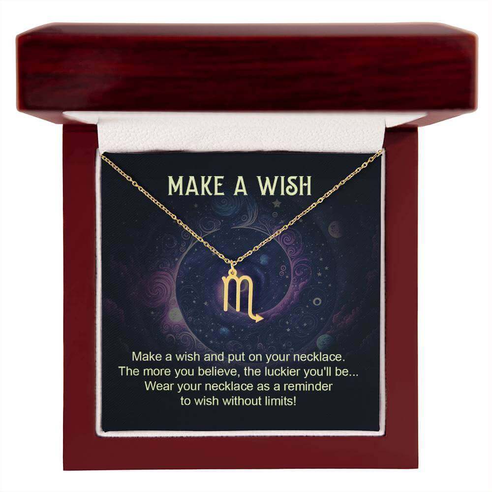 Make a Wish - Zodiac Name Necklace | Moving Phrases