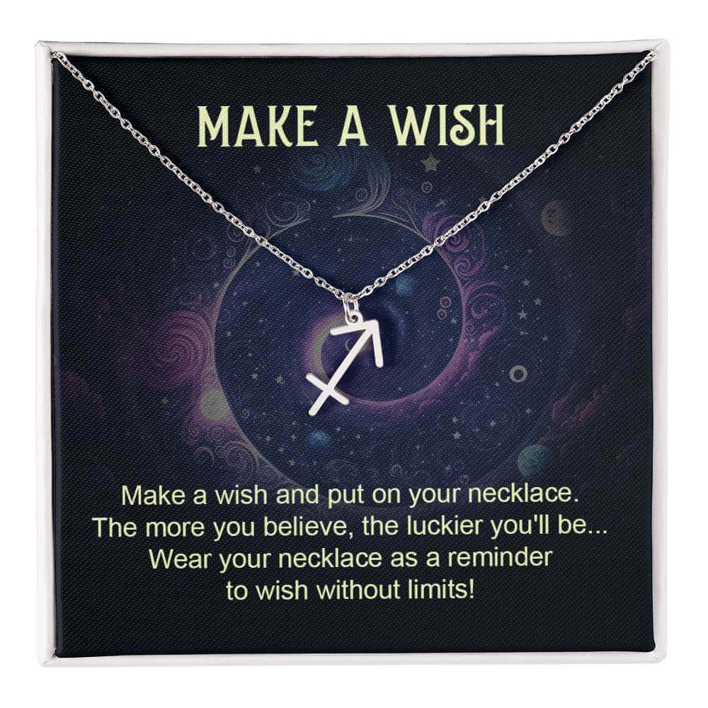 Make a Wish - Zodiac Name Necklace | Moving Phrases