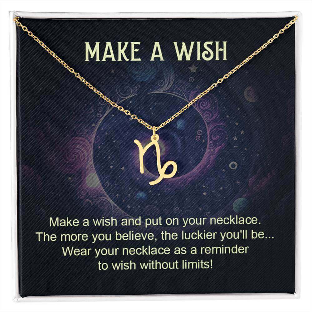 Make a Wish - Zodiac Name Necklace | Moving Phrases