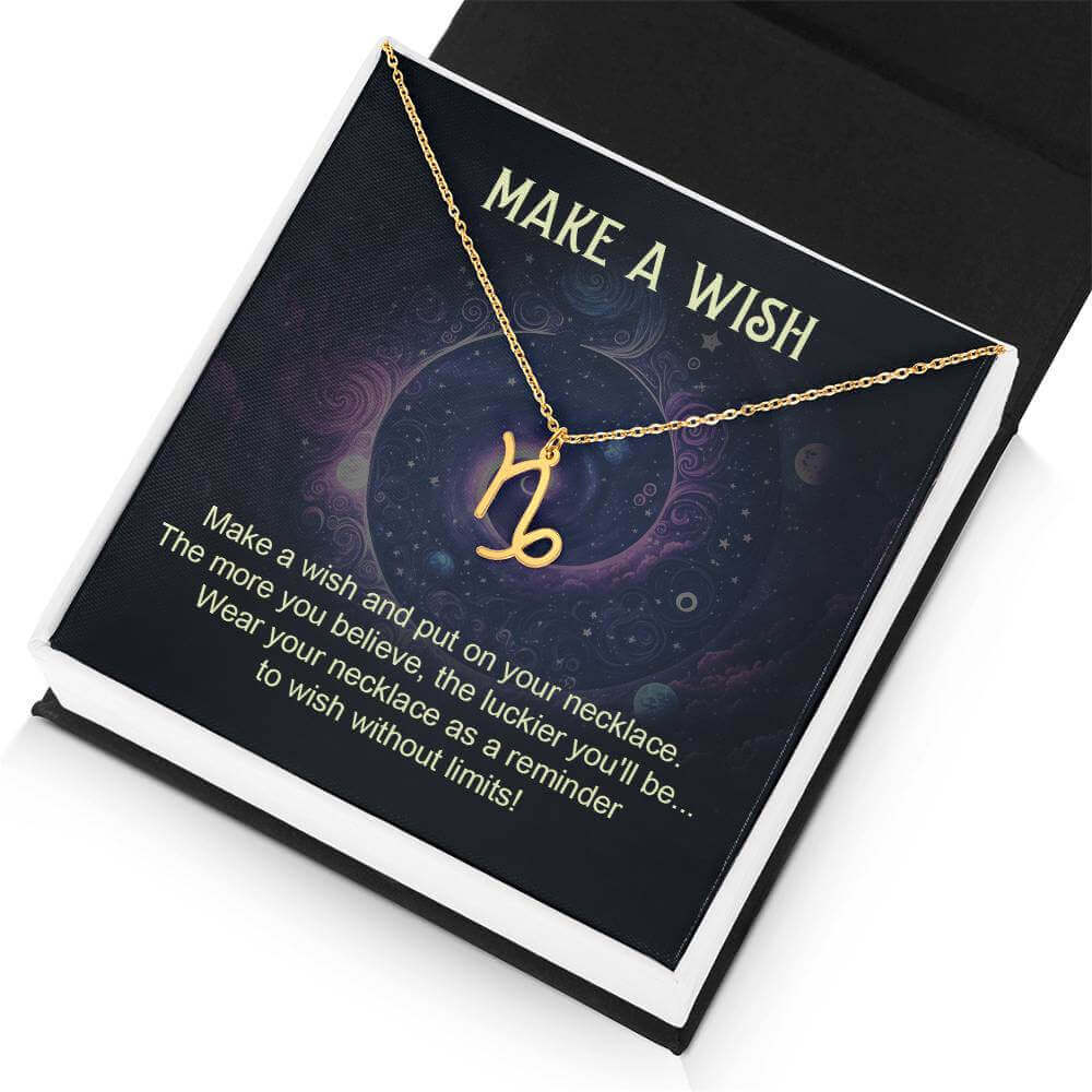 Make a Wish - Zodiac Name Necklace | Moving Phrases