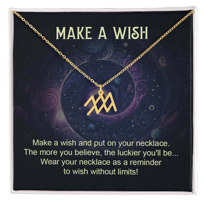 Make a Wish - Zodiac Name Necklace | Moving Phrases