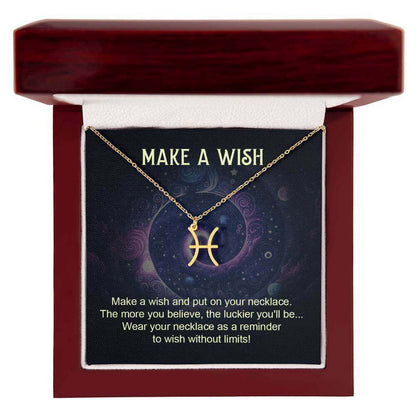 Make a Wish - Zodiac Name Necklace | Moving Phrases