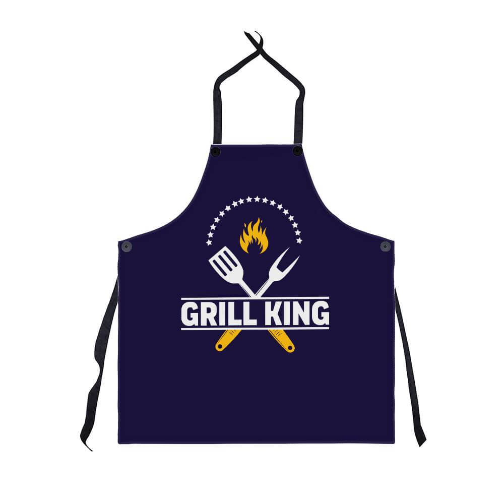 Grill King - Apron for the cook in your lifeElevate your kitchen style with our premium, versatile apron. Personalize it as a perfect gift for cooking enthusiasts.Moving Phrases