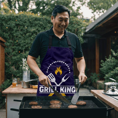 Grill King - Apron for the cook in your lifeElevate your kitchen style with our premium, versatile apron. Personalize it as a perfect gift for cooking enthusiasts.Moving Phrases