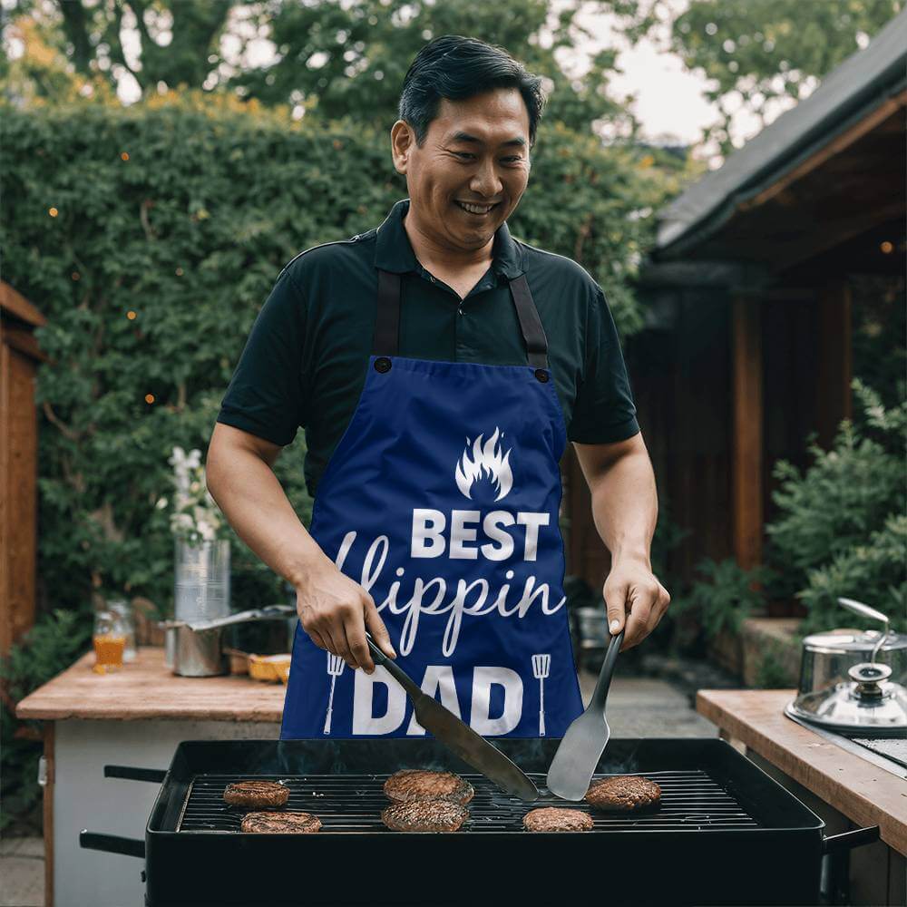 Best Flipping Dad - Apron for the cook in your lifeElevate your kitchen style with our premium, versatile apron. Personalize it as a perfect gift for cooking enthusiasts.Moving Phrases