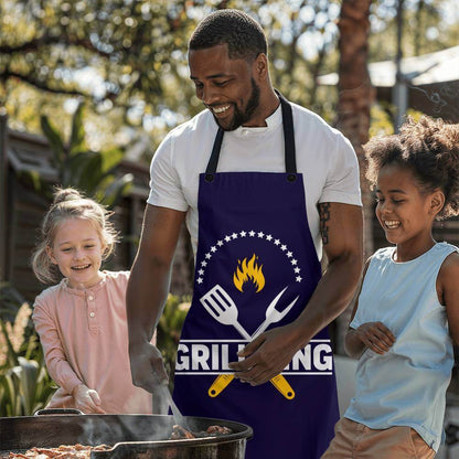 Grill King - Apron for the cook in your lifeElevate your kitchen style with our premium, versatile apron. Personalize it as a perfect gift for cooking enthusiasts.Moving Phrases