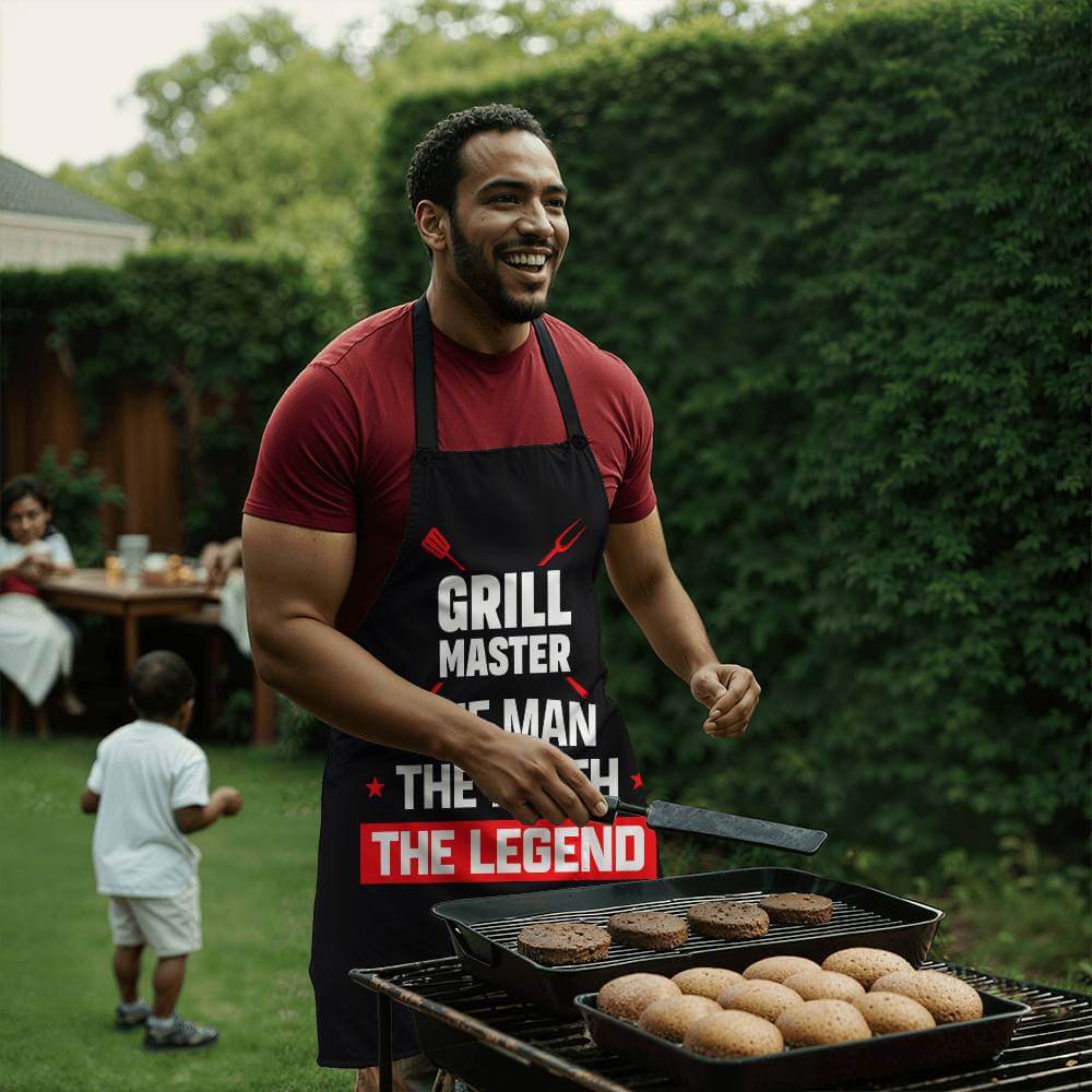 Grill Master - Apron For the cook in your lifeElevate your kitchen style with our premium, versatile apron. Personalize it as a perfect gift for cooking enthusiasts.Moving Phrases