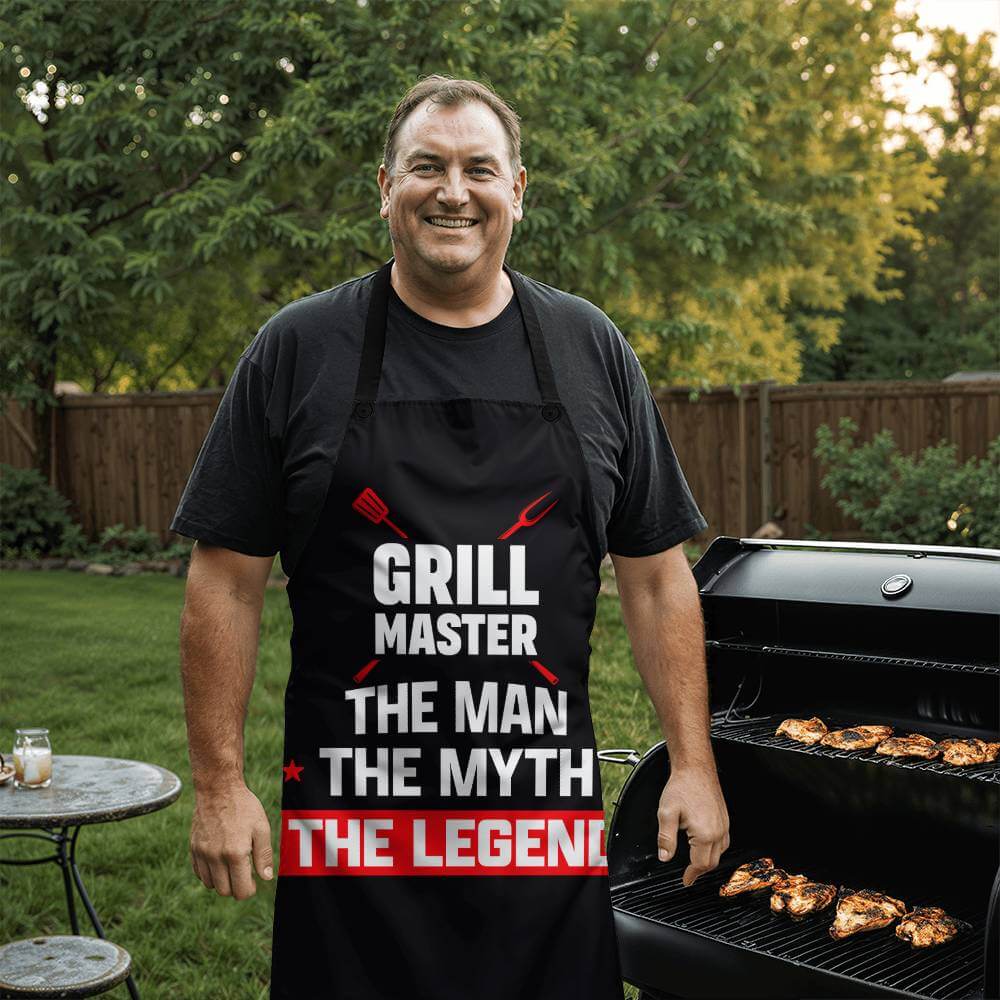 Grill Master - Apron For the cook in your lifeElevate your kitchen style with our premium, versatile apron. Personalize it as a perfect gift for cooking enthusiasts.Moving Phrases