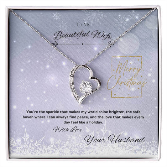 Make your Wife love you More with our Dazzling Forever Love Necklace this Christmas