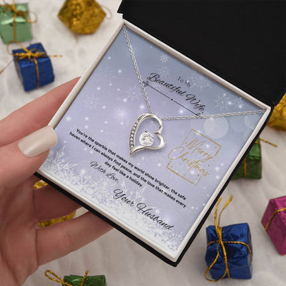 Make your Wife love you More with our Dazzling Forever Love Necklace this Christmas