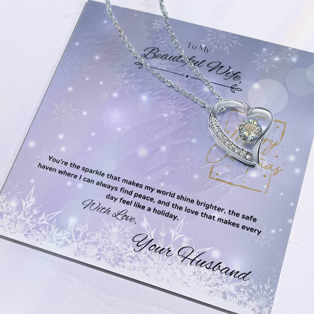 Make your Wife love you More with our Dazzling Forever Love Necklace this Christmas