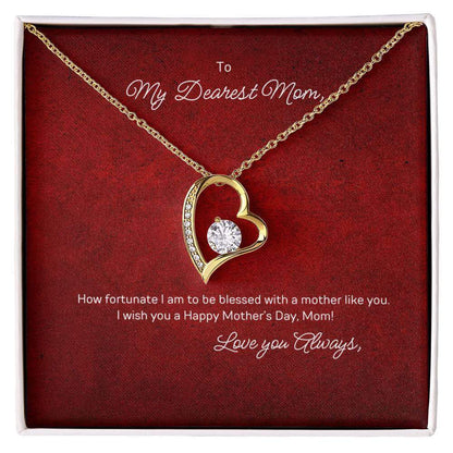 Forever Love Necklace for Mom - Mother's Day GiftSurprise your mom this Mother's Day with our Forever Love Necklace, featuring a heartfelt message card. Perfect blend of love and sparkle.Moving Phrases