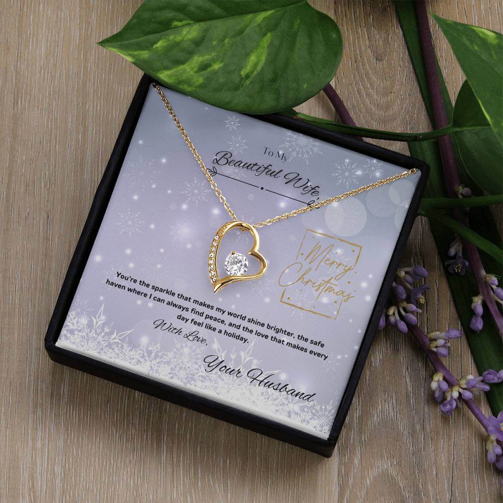 Make your Wife love you More with our Dazzling Forever Love Necklace this Christmas