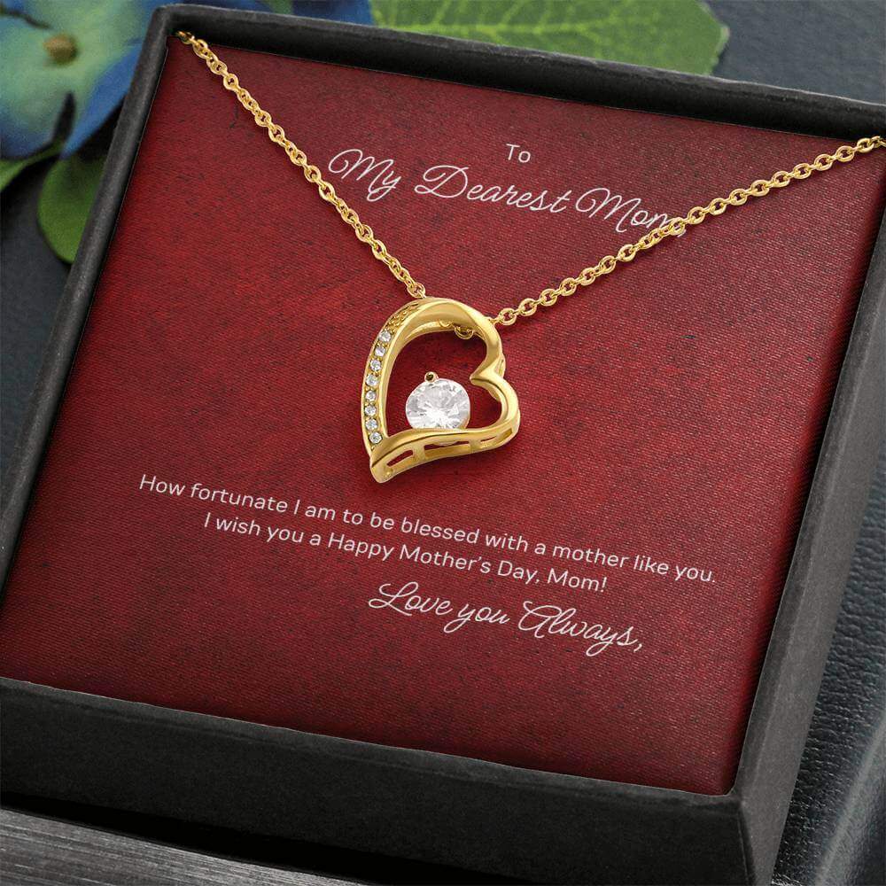 Forever Love Necklace for Mom - Mother's Day GiftSurprise your mom this Mother's Day with our Forever Love Necklace, featuring a heartfelt message card. Perfect blend of love and sparkle.Moving Phrases