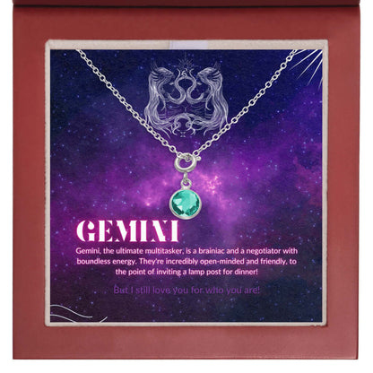 Gemini Horoscope Zodiac Birthstone NecklaceDiscover our minimalist Gemini birthstone necklace. Perfect for birthdays, it adds a finishing touch to any outfit. High-quality design.Moving Phrases