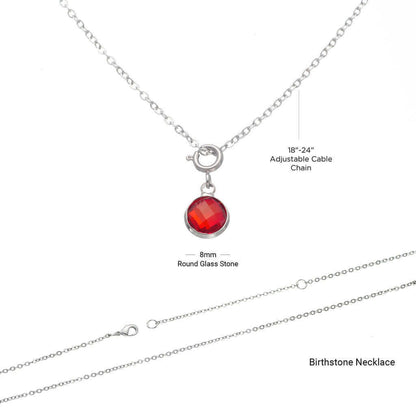 Happy Birthday, I am so happy - Birthstone Necklace | Moving Phrases