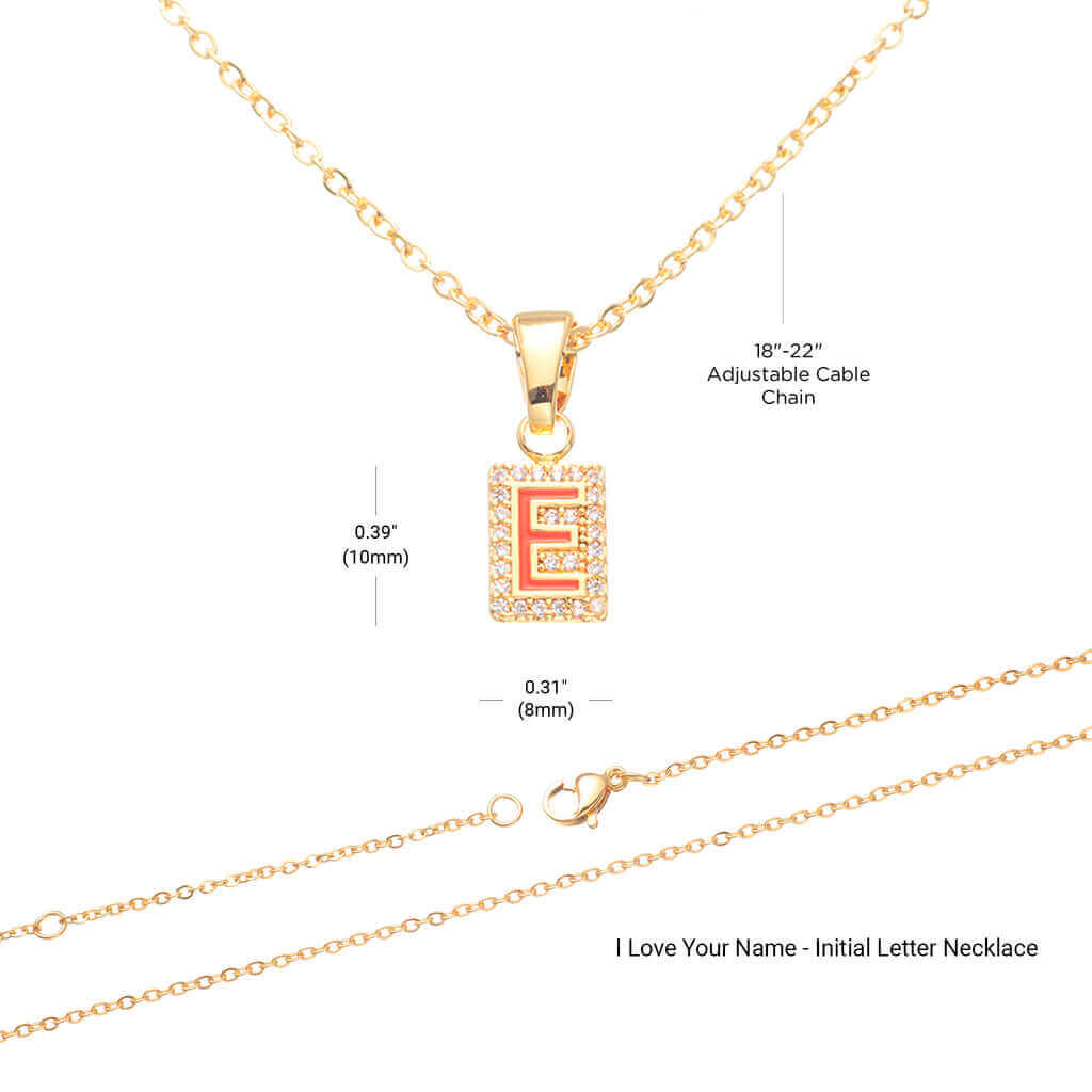 My Love, Happy Birthday - Initial Letter Necklace | Moving Phrases