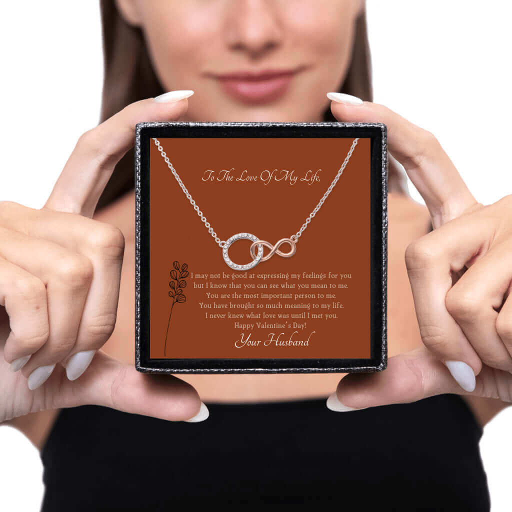 To the Love of My Life - Infinity Circle Necklace | Moving Phrases