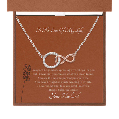 To the Love of My Life - Infinity Circle Necklace | Moving Phrases