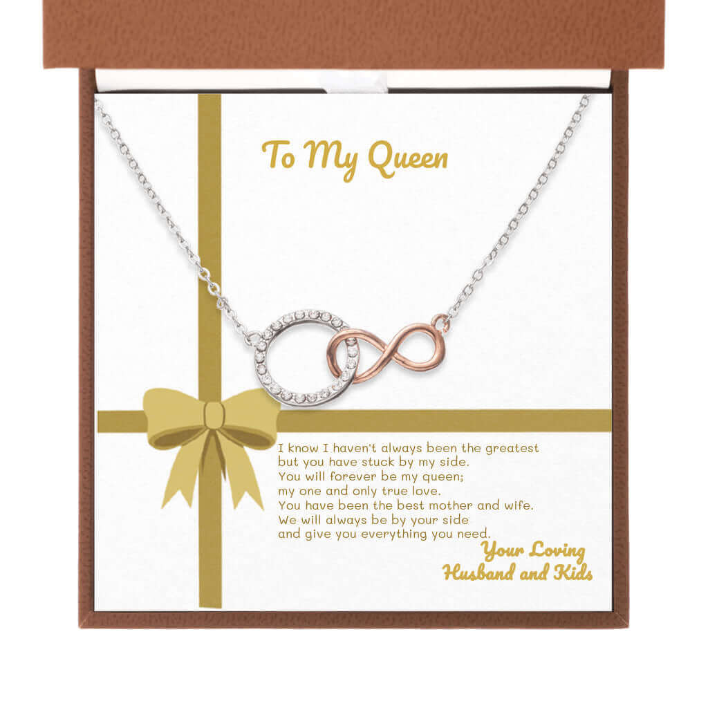 To My Queen, I know - Infinity Circle Necklace | Moving Phrases